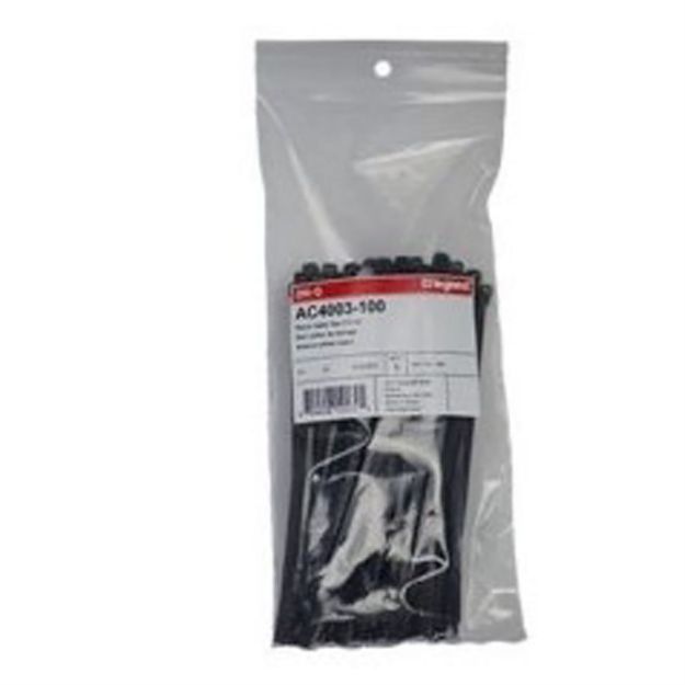 Picture of On Q 7.5 IN BLACK CABLE TIES 100 PK