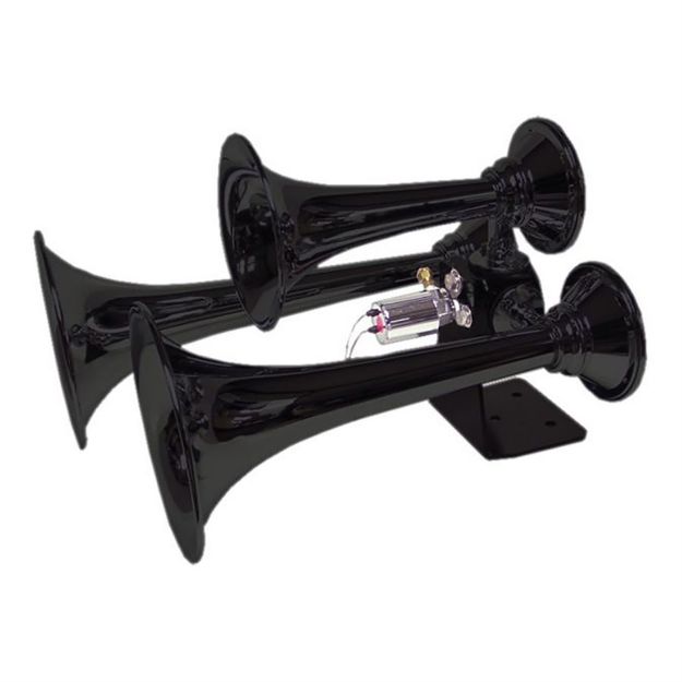Picture of Excalibur 3-Bell Train Horn (black)