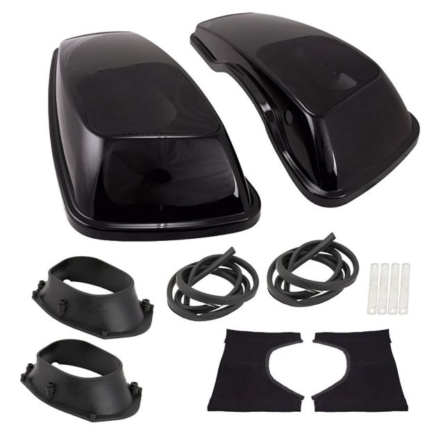 Picture of Metra Harley 2014-Up Saddlebag Covers w/ 6x9" Speaker Adaptor