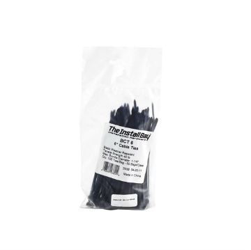 Picture of Install Bay 6" 30 lb Cable Ties (black, 100 pk)