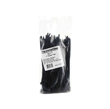 Picture of Install Bay 7" 50 lb Cable Ties (black, 100 pk)