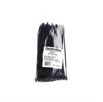 Picture of Install Bay 8" 40 lb Cable Ties (black, 100 pk)