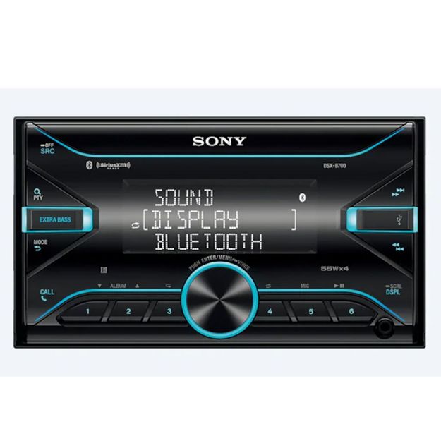 Picture of Sony DDIN SXM 55W Mechless with Dual Bluetooth EQ10