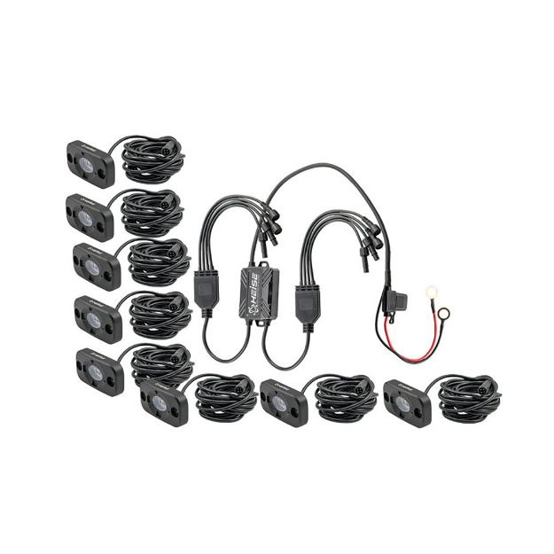 Picture of Heise RGB Accent Lights, 8 Pack Kit (black housing)