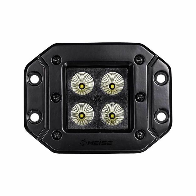 Picture of Heise 3" Flush Mount 4 LED Cube Flood Light, Blackout Series
