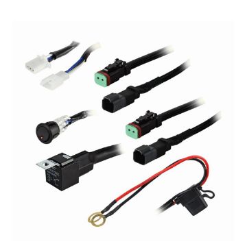 Picture of Heise Under 120W 2-Lamp LED Wiring Harnes and Switch Kit