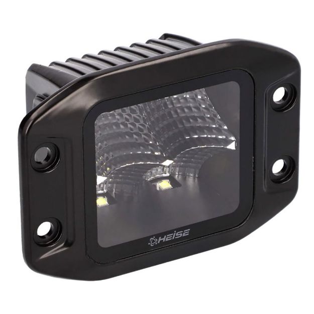 Picture of Heise Blackout Flush Mount 3.5" Cube 4 LED Light - Flood
