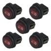 Picture of Heise Illuminated Red Round Rocker Switch, 5pk