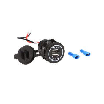 Picture of Install Bay Dual USB Charger 4.2 Amp Flush Mount - White - R