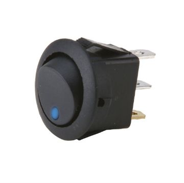 Picture of Install Bay Round Rocker Switch with Blue LED (5 pk)
