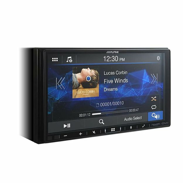 Picture of Alpine 7" Double-DIN Shallow Chassis Digital Media Receiver W/ Apple CarPlay & Android Auto