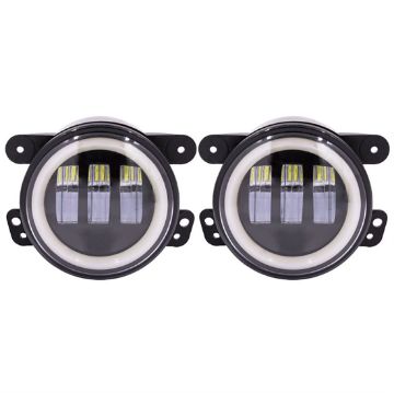 Picture of Metra Fog Lights with Black Face and Full Halo - 4 Inch, 6 L