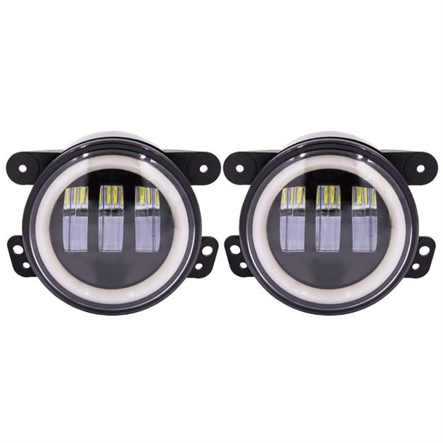 Picture of Metra Fog Lights with Black Face and Full Halo - 4 Inch, 6 L