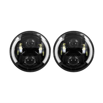 Picture of Metra 7" LED Light with Black Face and Partial Halo, 7 Inch,