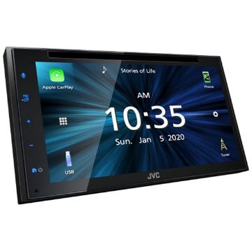 Picture of JVC 6.8" DDIN CD/DVD Wired CarPlay/Android Auto