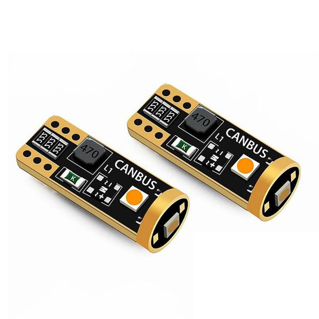 Picture of Lucas Lighting T10 194 Digital Canbus Bulb with Fuse (Amber)