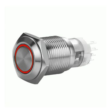 Picture of Install Bay 19 MM Stainless Momentary Switch w/Harness 5A IP