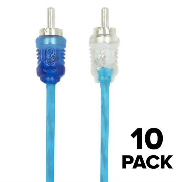 Picture of Raptor 10'/3.0m 2 Channel R2 Coaxial RCA (bulk, 10 pk)