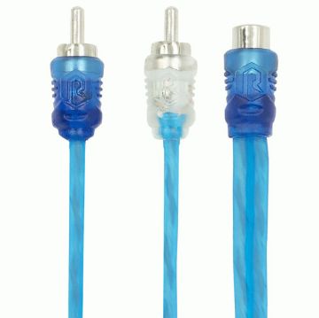 Picture of Raptor 2 Channel 1F/2M R2 Coax RCA Y-Adapter (bulk, 10 pk)