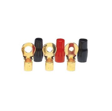 Picture of Raptor Mid Series 4 ga 5/16" Ring Terminals (gold, 20 pk)
