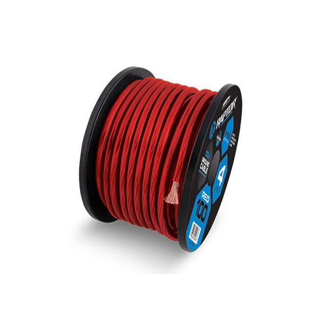 Picture of Raptor Mid Series 8 ga CCA Power Cable 250' Spool (red)