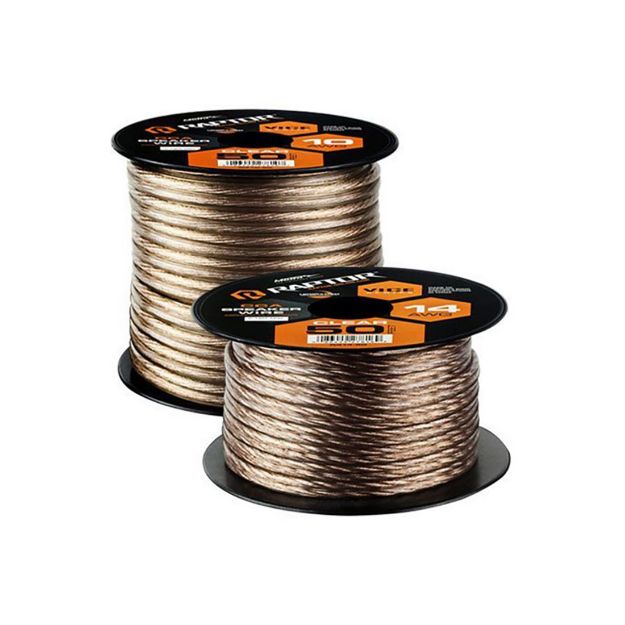 Picture of Raptor Vice Series 10 ga Speaker Wire 50' Spool (clear)