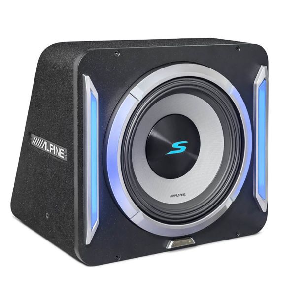 Picture of Alpine 12" Wedge Subwoofer Design Sealed Halo with RGB Lighting