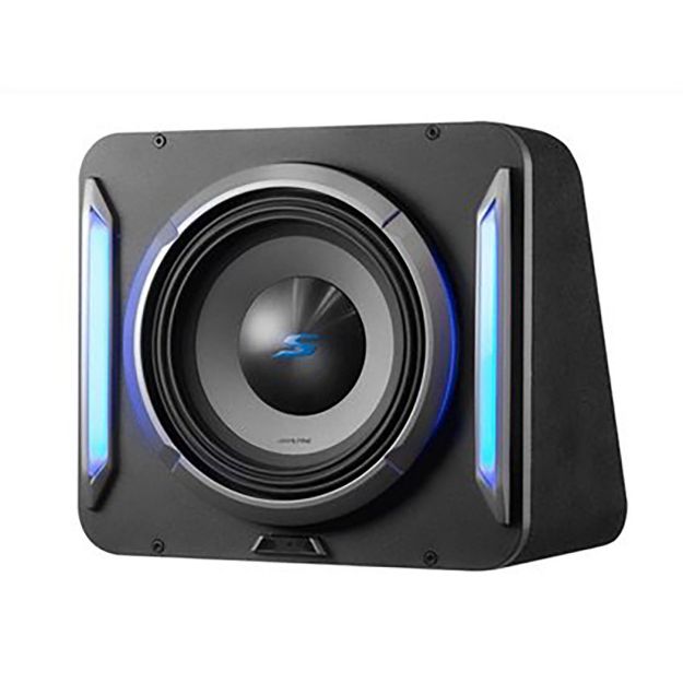 Picture of Alpine 8" Wedge Subwoofer Design Sealed Halo with RGB Lighting