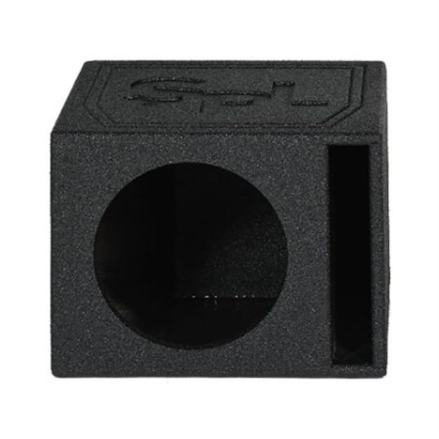 Picture of SPL Boxes Single 8" Side Ported Enclosure, Bedliner Finish