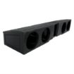 Picture of SPL Boxes Quad 8" Vented Enclosure GM/Chevy Crew Cab 2007-Up, Front Fire, Bedliner Finish