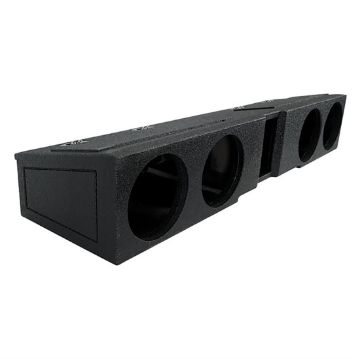 Picture of SPL Boxes Quad 8" Vented Enclosure GM/Chevy Crew Cab 2007-Up, Front Fire, Bedliner Finish