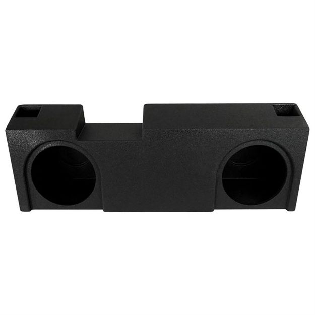 Picture of SPL Boxes Dual 12" Vented Enclosure GM/Chevy Crew Cab 2019-Current, Up-Firing, Bedliner Finish