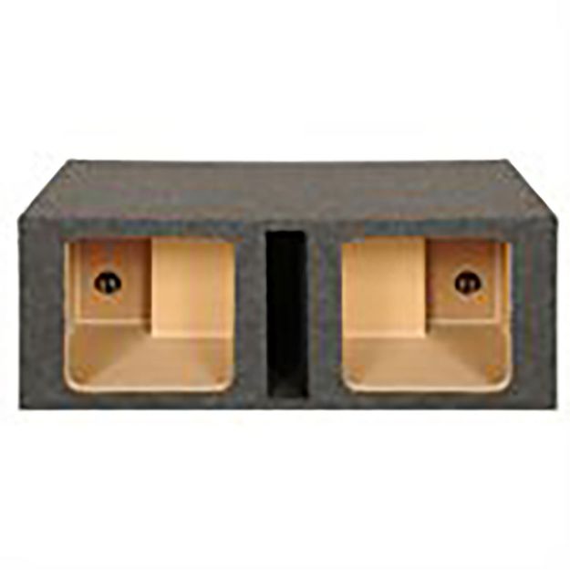 Picture of SPL Square Dual 12" Shared Chamber Vented Enclosure, Carpet Finish