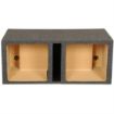 Picture of SPL Boxes Dual Square 15" Vented Heavy Duty Enclosure, Carpet Finish