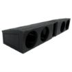 Picture of SPL Boxes Quad 8" Vented Enclosure, Ford F150 Super Crew 2009+, F250/F350 2017+, Bedliner Finish