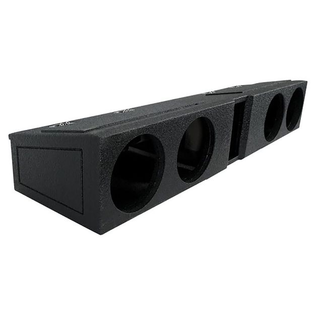 Picture of SPL Boxes Quad 8" Vented Enclosure, Ford F150 Super Crew 2009+, F250/F350 2017+, Bedliner Finish