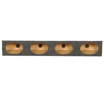 Picture of SPL Boxes Quad 6"x9" Sealed Double Angle Enclosure, Carpet Finish