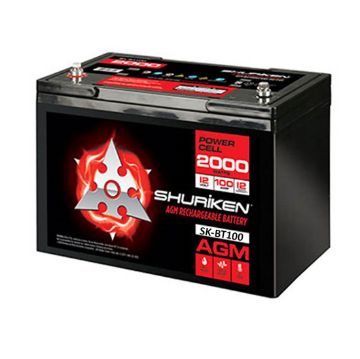 Picture of Shuriken 2,000W 100 Amp Hours Large Size AGM 12V Battery
