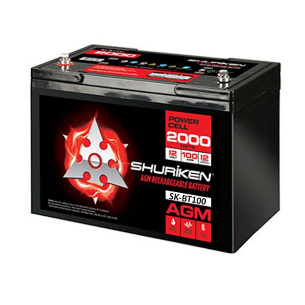 Picture of Shuriken 2,000W 100 Amp Hours Large Size AGM 12V Battery