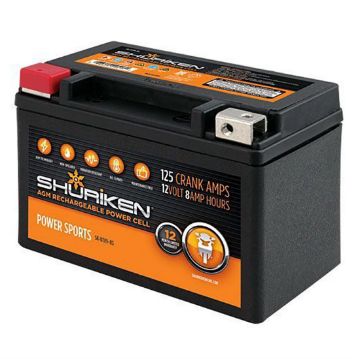 Picture of Shuriken 125 Crank Amps 8 Amp Hours AGM Battery