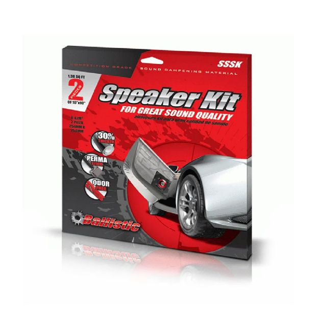 Picture of Ballistic 2-Piece 10"x10" Speaker Damping Kit