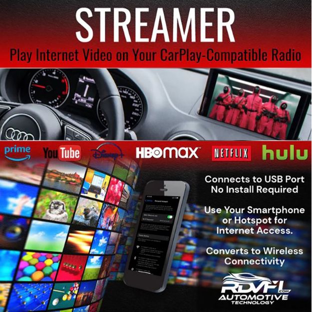 Picture of RDV Video Streaming Converter/Wired CP/AA to Wireless w/HDMI