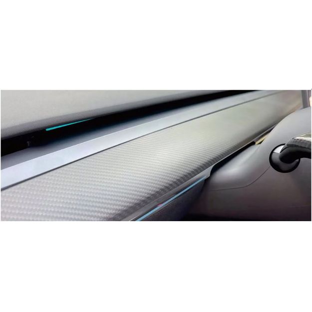 Picture of Rydeen Tesla Carbon Fiber Inst Trim Replacement 2020-2023 Model 3/Y (glossy black)