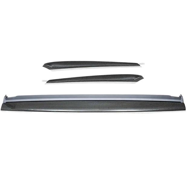 Picture of Rydeen Tesla Carbon Fiber Inst Trim Panel Cover, Stick On, 2020-2023 Model 3/Y (glossy black)