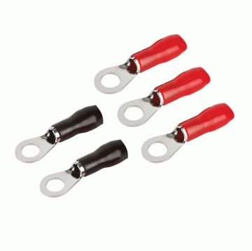 Picture of T-Spec v8 4 ga 3/8" Crimp Ring Terminal (red/black, 20 pk)