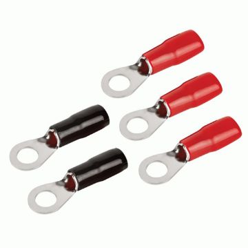 Picture of T-Spec v8 1/0 ga 3/8" Crimp Ring Terminal (red/black, 20 pk)