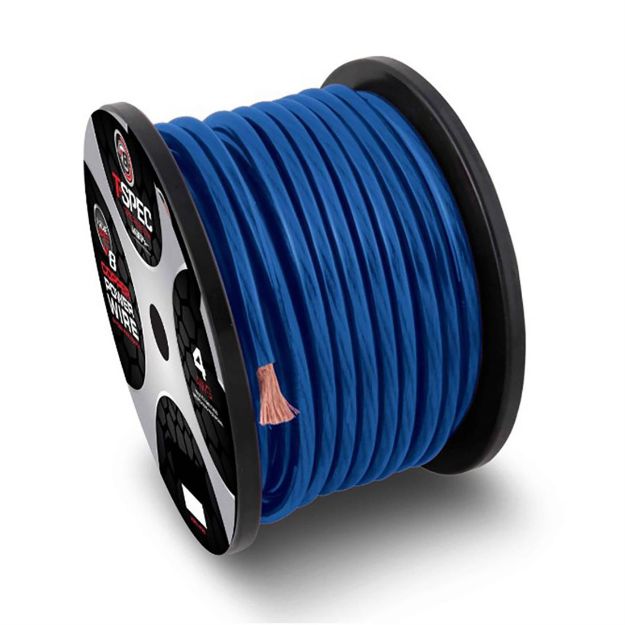 Picture of T-Spec V8GT Series 8 ga OFC Power Wire 250' Spool (blue)