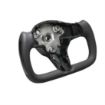 Picture of Rydeen Tesla Yoke Steering Wheel Nappa SideCarbon Leather 2016-2023 Model 3, 2019-2023+ Model Y, blk