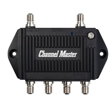 Picture of Channel Master TV Antenna Booster 4, 4 port output for off air, 7.5dB per output, 54mhz to 608mhz
