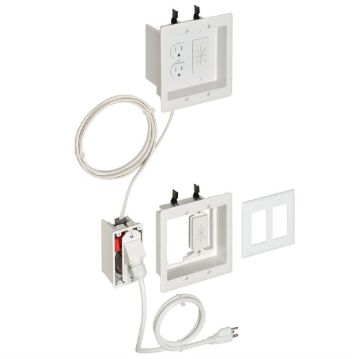 Picture of Arlington 2-Gang Power Lower-Voltage TV Bridge II Kit